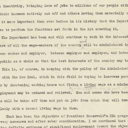 Speech of Secretary of Labo...