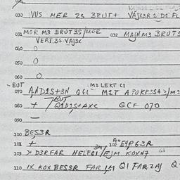 Eastern questionnaire, answ...