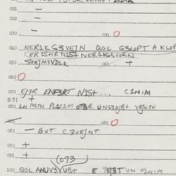 Eastern questionnaire, answ...