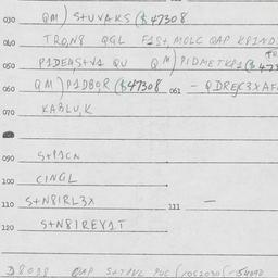 Eastern questionnaire, answ...