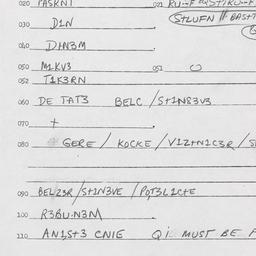 Eastern questionnaire, answ...
