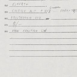Eastern questionnaire, answ...