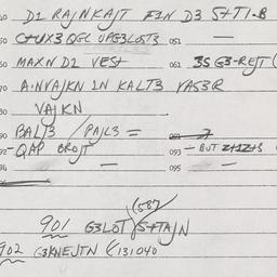 Eastern questionnaire, answ...