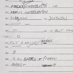 Eastern questionnaire, answ...
