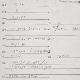 Eastern questionnaire, answ...