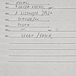 Eastern questionnaire, answ...