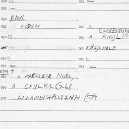Eastern questionnaire, answ...