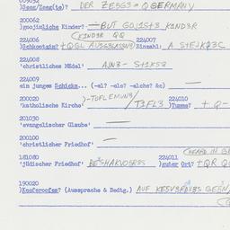 Western questionnaire, answ...