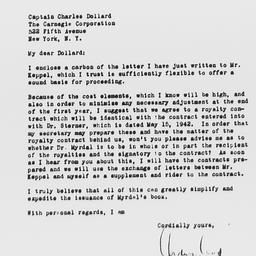 Letter from Ordway Tead to ...
