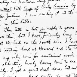 Letter from Sterling A. Bro...