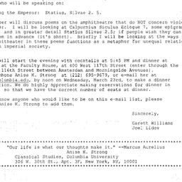 Announcements, 2005-03-24. ...