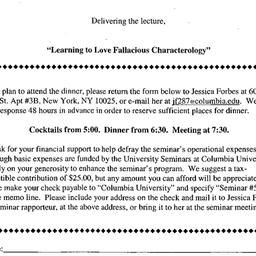 Announcements, 2001-04-06. ...