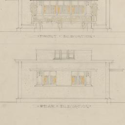 Front, rear elevations