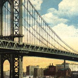 The Manhattan Bridge. New Y...