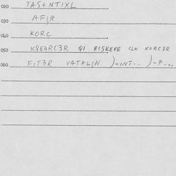 Eastern questionnaire, answ...