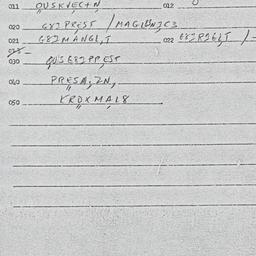 Eastern questionnaire, answ...
