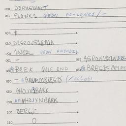 Eastern questionnaire, answ...