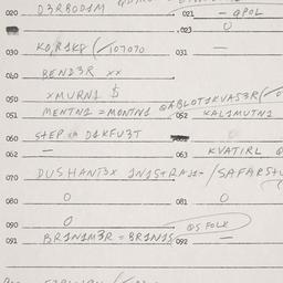 Eastern questionnaire, answ...