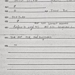 Eastern questionnaire, answ...