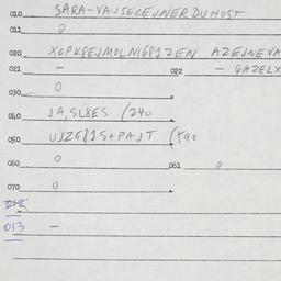 Eastern questionnaire, answ...