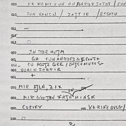 Eastern questionnaire, answ...