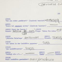 Western questionnaire, answ...