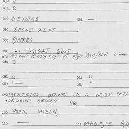 Eastern questionnaire, answ...