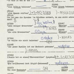 Western questionnaire, answ...