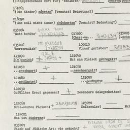 Western questionnaire, answ...