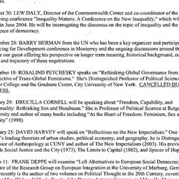 Schedules, Political Econom...
