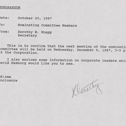 Nominating Committee