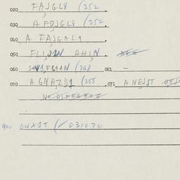 Eastern questionnaire, answ...