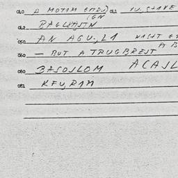 Eastern questionnaire, answ...