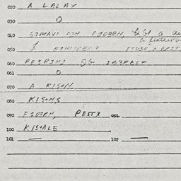 Eastern questionnaire, answ...