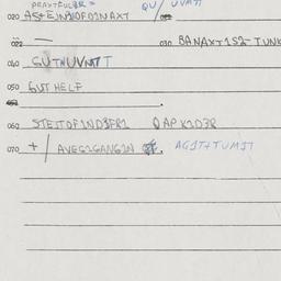 Eastern questionnaire, answ...