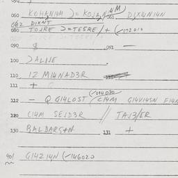 Eastern questionnaire, answ...