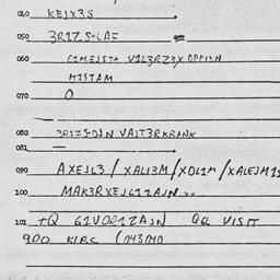 Eastern questionnaire, answ...