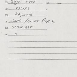 Eastern questionnaire, answ...