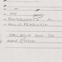 Eastern questionnaire, answ...