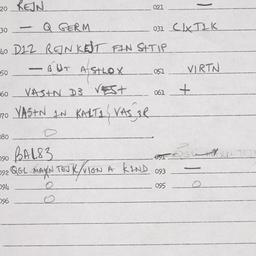 Eastern questionnaire, answ...