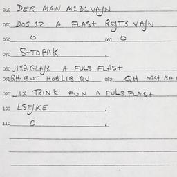 Eastern questionnaire, answ...