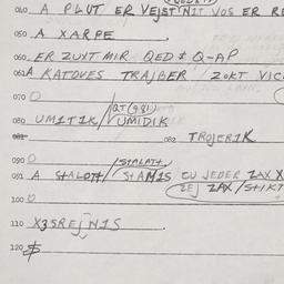Eastern questionnaire, answ...