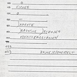 Eastern questionnaire, answ...