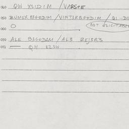 Eastern questionnaire, answ...