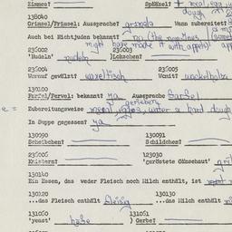 Western questionnaire, answ...