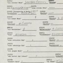 Western questionnaire, answ...
