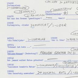 Western questionnaire, answ...