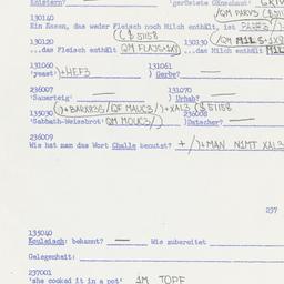 Western questionnaire, answ...