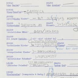 Western questionnaire, answ...