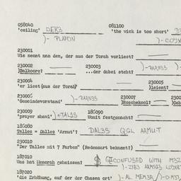 Western questionnaire, answ...